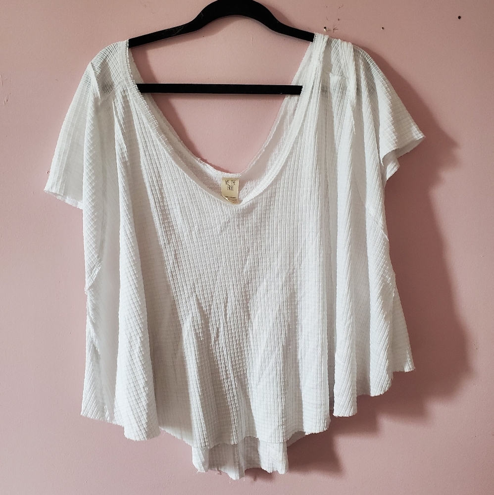 White flowy shirt